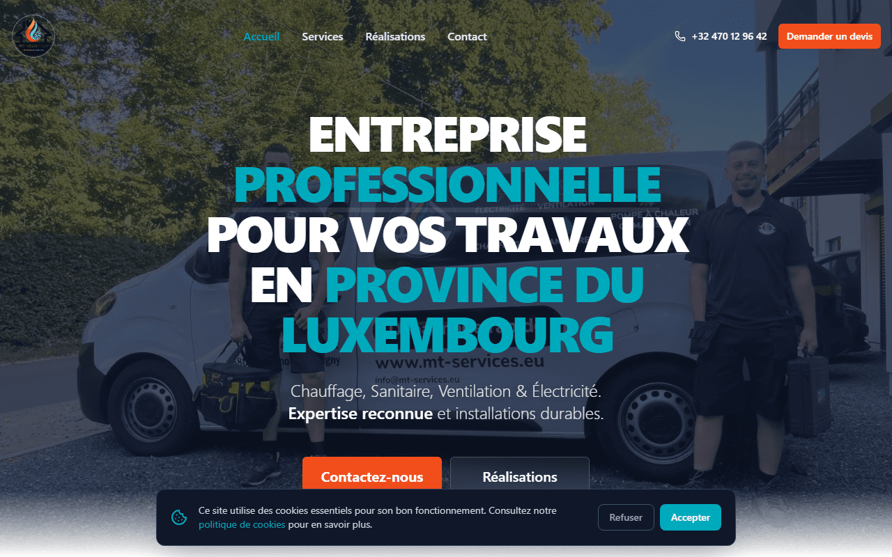 Screenshot MT Services